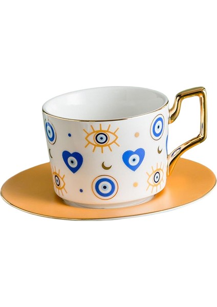 Nazar Kupa 250 ml Soyut Sanat Sabah Fincan Çay Sıcak/soğuk Içecekler Parti C Tarzı C (Yurt Dışından)