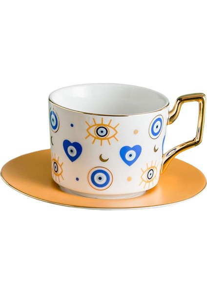 Nazar Kupa 250 ml Soyut Sanat Sabah Fincan Çay Sıcak/soğuk Içecekler Parti C Tarzı C (Yurt Dışından)