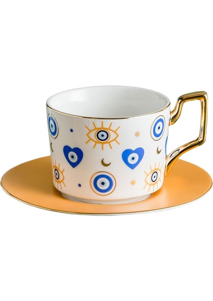 Nazar Kupa 250 ml Soyut Sanat Sabah Fincan Çay Sıcak/soğuk Içecekler Parti C Tarzı C (Yurt Dışından)