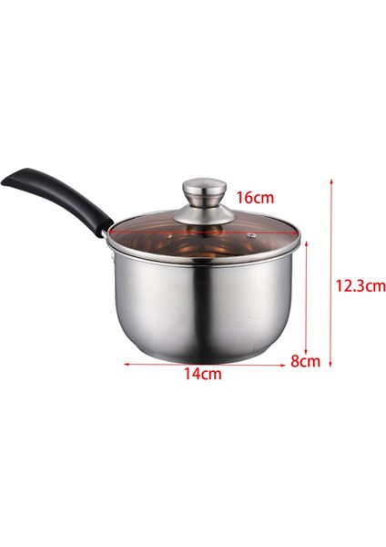 Küçük Tencere Pişirme Pot Tencere Kapağı ile Yemek Odası Restoranı 16X8CM 16CM (Yurt Dışından) modelleri