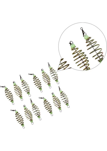 12 Adet Aydınlık Sazan Balıkçılık Besleyici Bobin Inline Yöntemi Olta Takımı Yem Atıcı In-Line Yöntemi Lures Kafes Sepeti Yemler (Yurt Dışından)