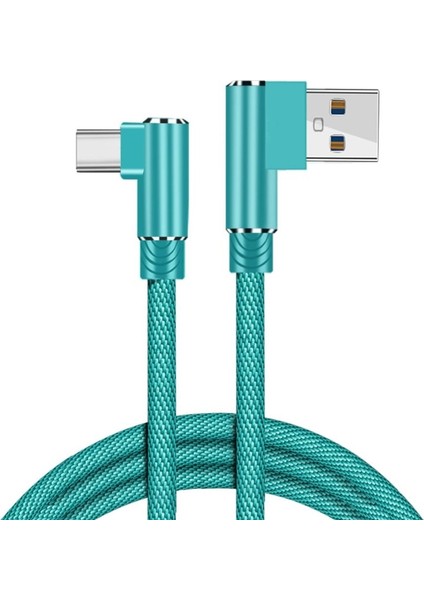 A6 Çoklu Şarj Adaptörü 4 Port + J11 Type-C 90 Derece 2.4A Şarj Kablosu -1mt