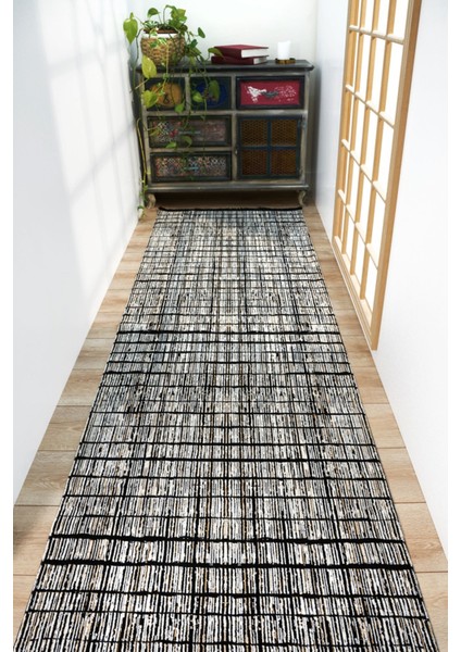 Alexandria Siyah Geometrik Polyester Makine Halısı modelleri