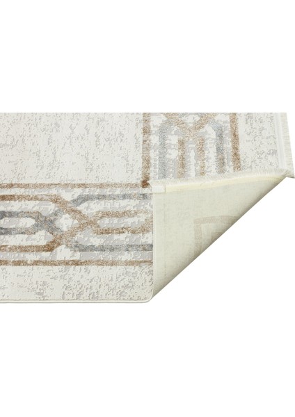 Springfield Bej Çerçeveli Polyester Makine Halısı modelleri