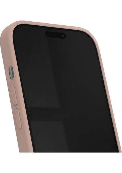 Silicone Case iPhone 15 Telefon Kılıfı Pembe