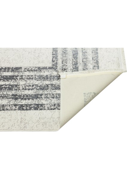 Pasadena Gri Çerçeveli Polyester Makine Halısı indirimleri