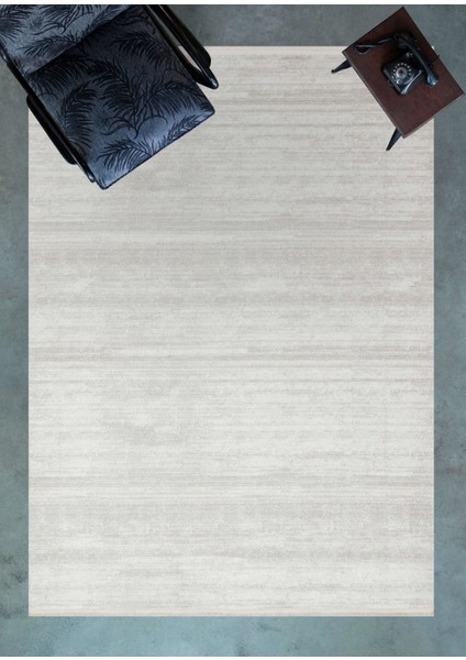 Abilene Krem Modern Akrilik Makine Halısı