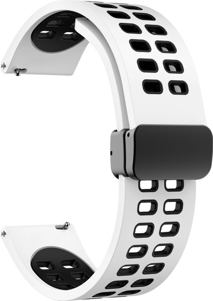 Huawei Watch Gt 3 42MM Için Mıknatıslı Delikli Silikon Kordon Kayış - KY84