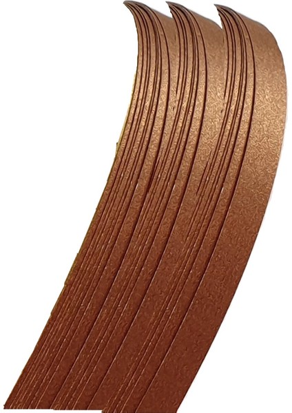 3mm Bakır Renkli ve Sedefli Quilling Kağıdı - 50 Adet Adt.