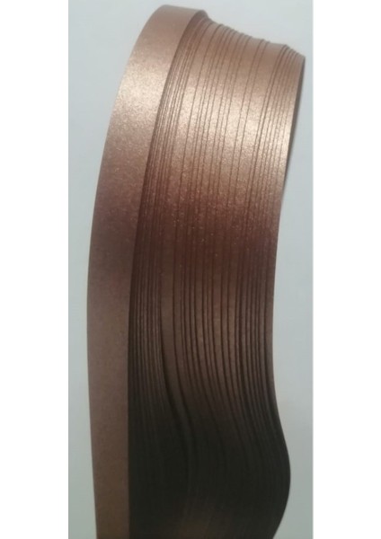 3mm Bakır Renkli ve Sedefli Quilling Kağıdı - 50 Adet Adt.