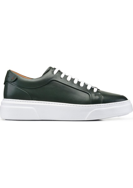Yeşil Bağcıklı Sneaker Erkek Ayakkabı -92114-