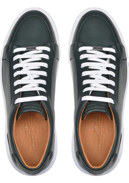 Yeşil Bağcıklı Sneaker Erkek Ayakkabı -92114-