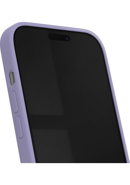 Silicone Case iPhone 15 Telefon Kılıfı Mor