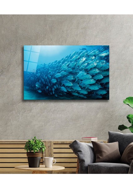 Balıklar Cam Tablo Fishes