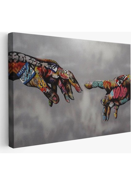 Tanrının Eli Tablo, Hıristiyanlara Hediye, Incil Severler, Banksy Graffiti SANATI-5415 fiyatları