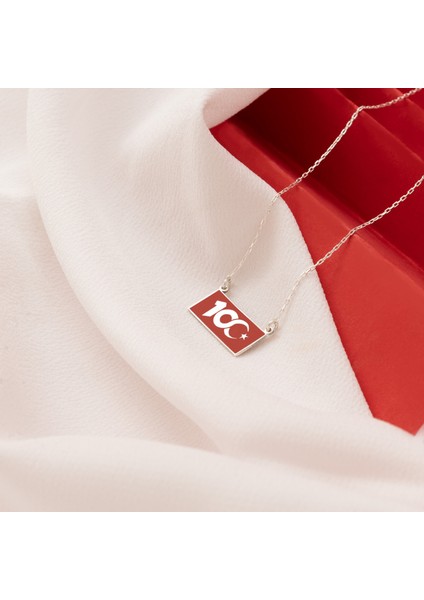 Mineli 100. Yıl Gümüş Kolye fırsatları