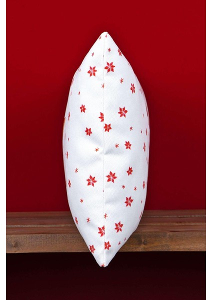 Çift Taraflı 35X50 Kırmızı Geyik Yılbaşı Temalı Dijital Baskılı Kırlent Kılıfı -CGH1358-3550 fırsatları