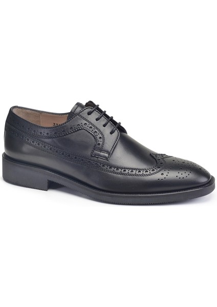 Siyah Klasik Bağcıklı Kışlık Erkek Ayakkabı -20401- fiyatları