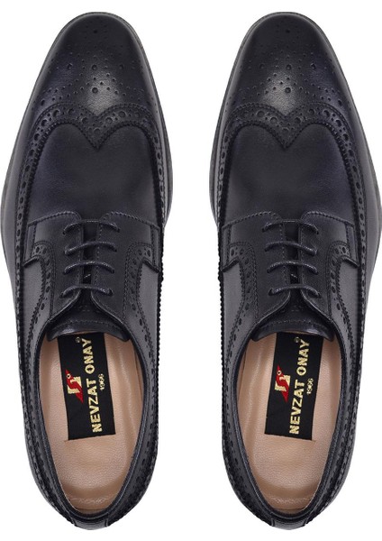 Siyah Klasik Bağcıklı Kışlık Erkek Ayakkabı -20401- modelleri