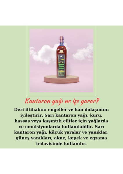 İçilebilir Sarı Kantaron Yağı 1 lt