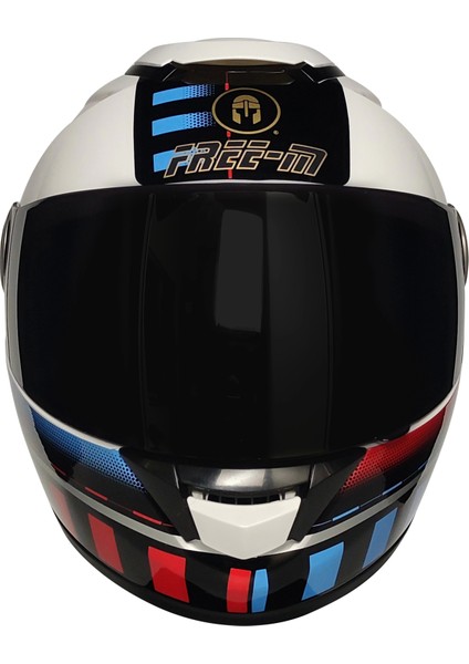 Free- M 913 Tesseract Güneş Vizörlü Kapalı Kask Siyah Camlı