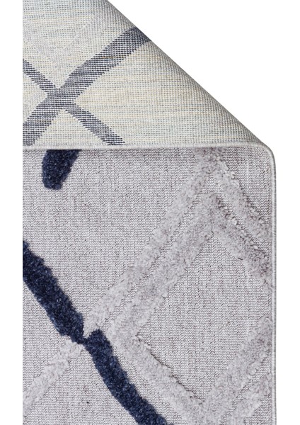 Mgarr Gri Geometrik Polyester Makine Halısı fiyatları