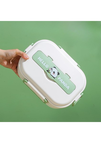 Büyük Kapasiteli Sevimli Panda 304 Paslanmaz Çelik Izgara Öğle Yemeği Kutusu (Yurt Dışından)