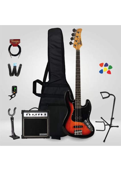 NJB100 Bas Gitar Seti (Jazz Bass) - Set 2