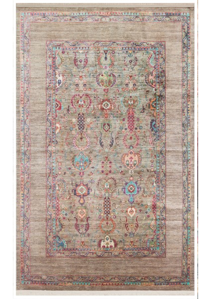 Vosendorf Yeşil Göbekli Polyester Makine Halısı