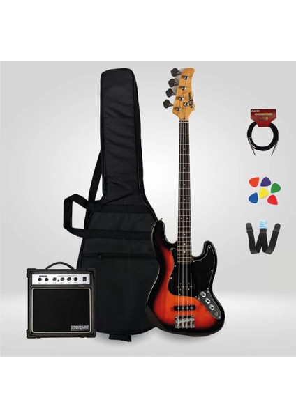 New Orleans NJB100 Bas Gitar Seti (Jazz Bass) - Set3