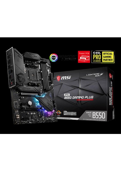 Msı Mpg B550 Gamıng Plus Ddr4 4400(OC)MHZ Atx Am4