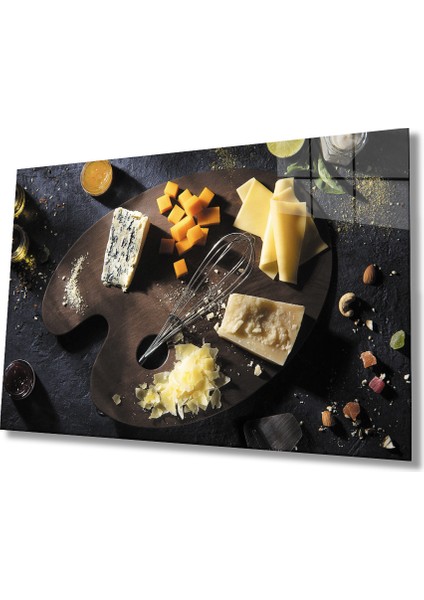 Peynir Tabağı Mutfak Cam Tablo Cheese Plate Kitchen
