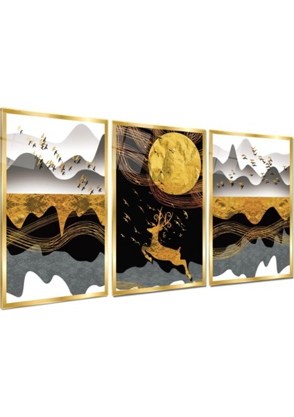 Gold Geyik Triple Cam Tablo fiyatları