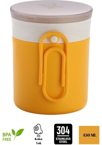 Clıp Soup Cup - Çorba - Yoğurt ve Yulaf Saklama Kabı -450 Ml.