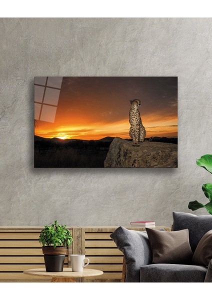 Gün Batımı Çıta Cam Tablo Sunset Slat Table