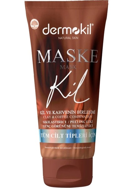 Natural Skin Sıkılaştırıcı Genç Görünüm İçin Kil ve Kahve İçerikli Yüz Maskesi 75 ml