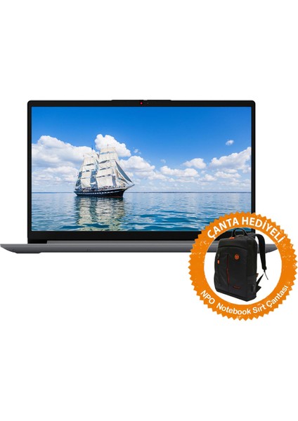 Ideapad 1 82R4006ETR03 Ryzen7 5700U 16GB 256SSD 15.6" Fullhd Freedos Taşınabilir Bilgisayar