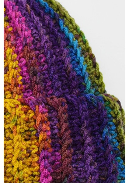 Hand Made Rainbow Hat Crochet Bere