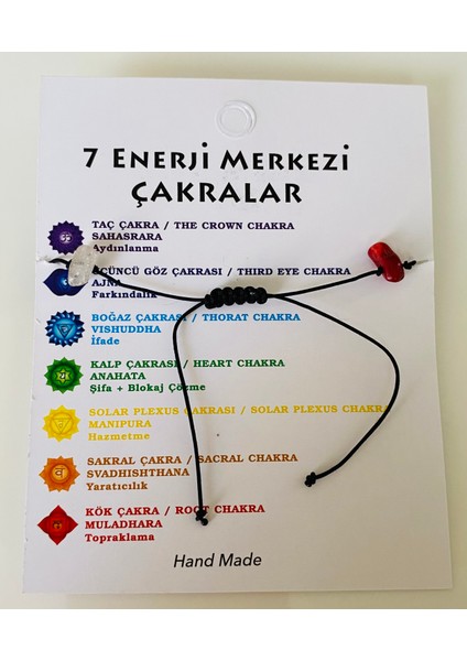 Doğal 7 Çakra Taşı Doğal Taş Bileklik