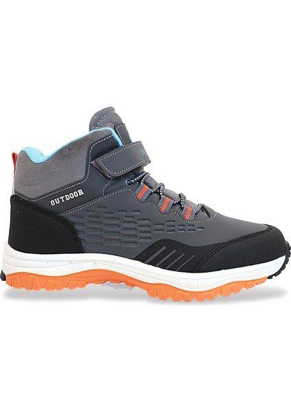 1767 Anatomik Tabanlı Bantlı Çocuk Trekking Spor Bot - NKT01767-GRI-33