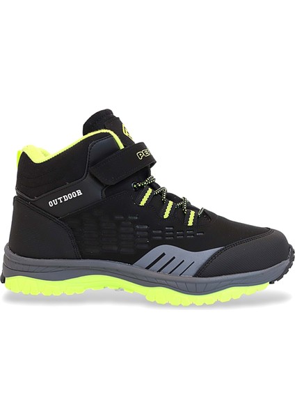 1767 Anatomik Tabanlı Bantlı Çocuk Trekking Spor Bot - NKT01767-SIYAH-34