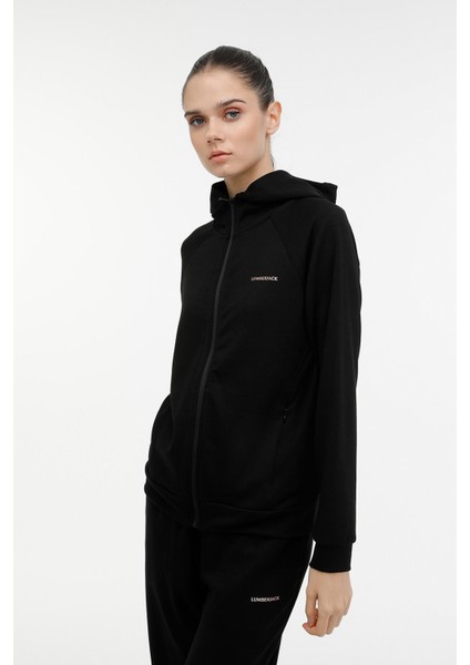 Wl Lına 18CK1001 3pr Siyah Kadın Eşofman Üstü