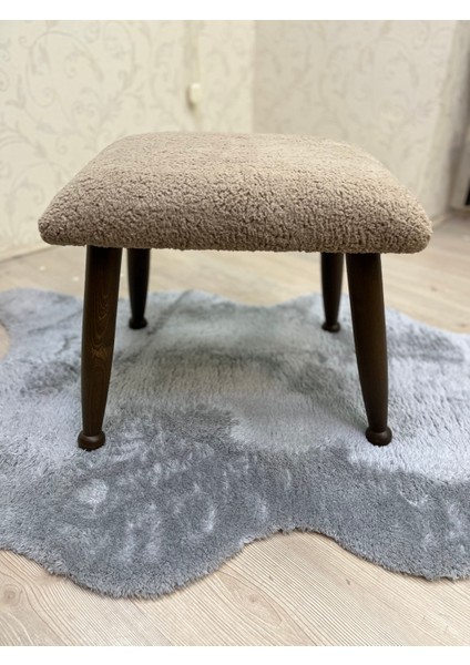 Trend Ceviz Teddy Kahve Ahşap Ayak Uzatma Pufu Makyaj Koltuğu Bench Tabure fiyatları