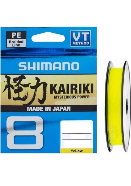 Ip Misine SHIMANO Kairiki Yellow 0,16MM 150 Metre 8 Kat