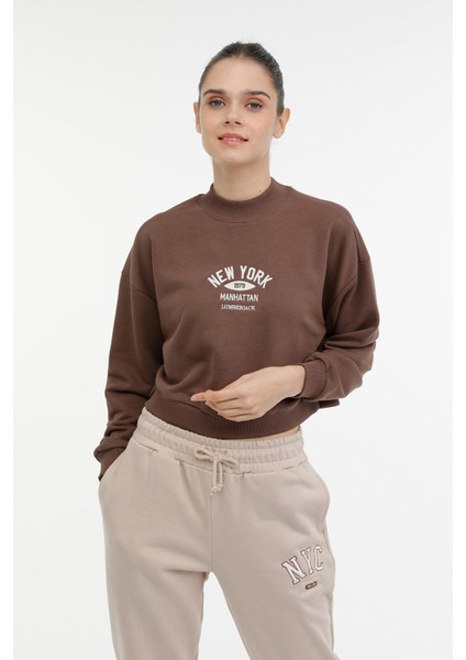 Wl Sofıa-N 16GF857 3pr Kahverengi Kadın Sweatshirt