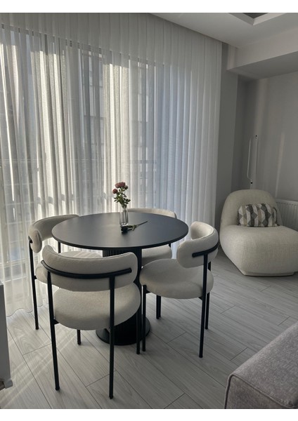 4’lü Teddy Sandalye Mutfak Sandalyesi Cafe Restoran Sandalyesi