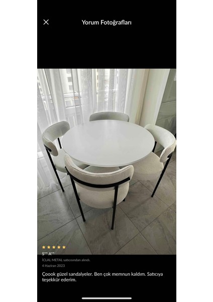 4’lü Teddy Sandalye Mutfak Sandalyesi Cafe Restoran Sandalyesi modelleri