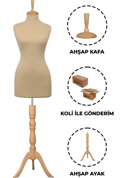 34 Beden Iğne Batabilen Terzi Mankeni Prova Mankeni Sünger Manken