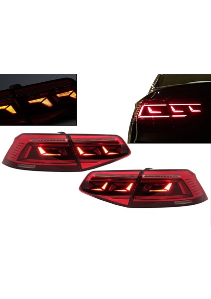 Volkswagen Passat B8.5 Için Uyumlu Highline LED Stop