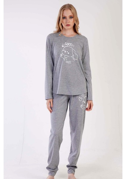 Kadın Uzun Kol Pijama Takım